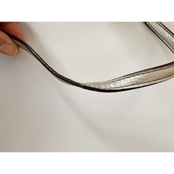 TIGNANELLO Women's Handbag Metallic Pebbled Leather Shoulder Strap Office Career - Picture 6 of 10